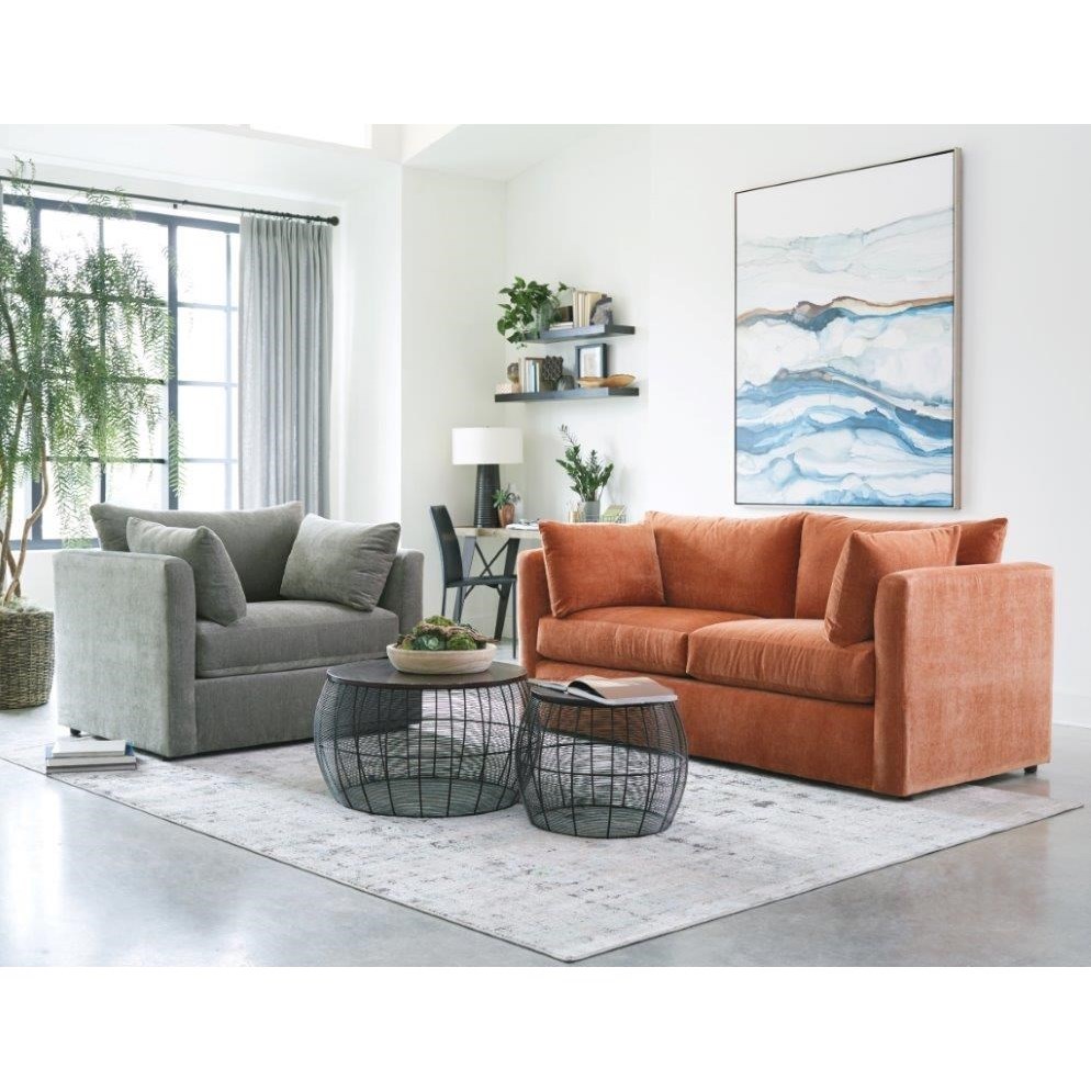 Overnight Sofa 120 Frame Modern 2 Seat Queen Sleeper Sofa with Gel